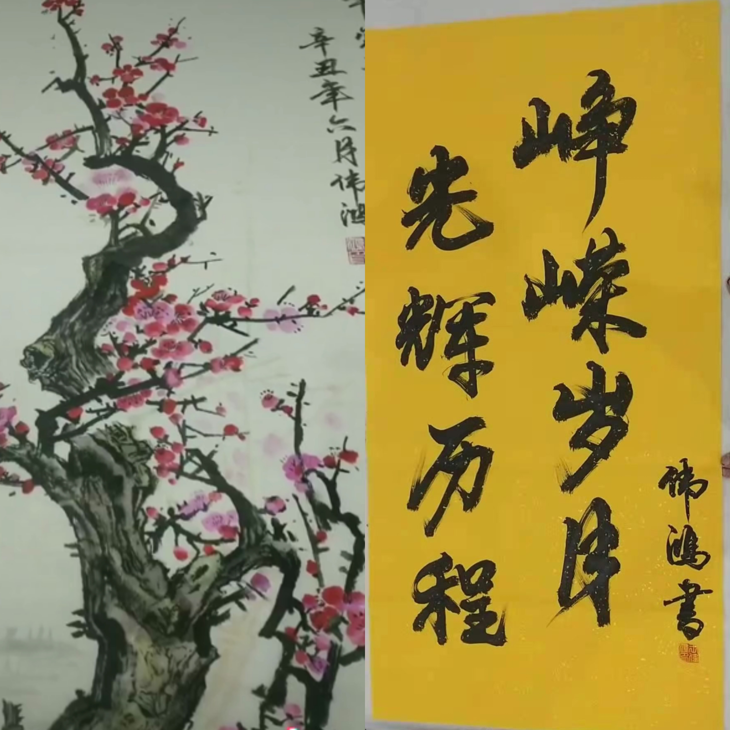 王偉鴻榮獲繪畫(huà)一等獎(jiǎng)和書(shū)法二等獎(jiǎng)